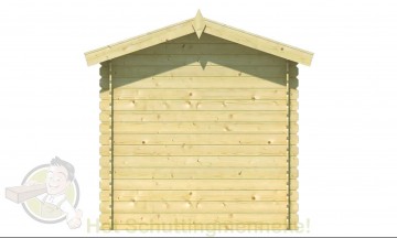 Blokhut Argo achterkant