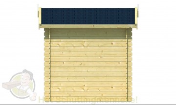 Blokhut Argo zijkant