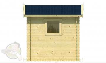 Blokhut Argo zijkant met raam