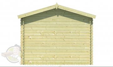 Blokhut Sten achterzijde