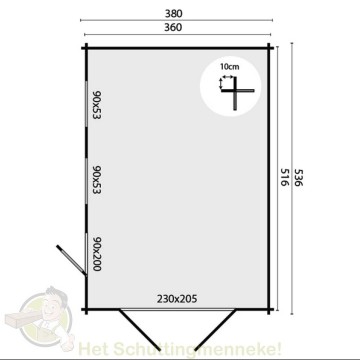 Garage Marketta grondplan