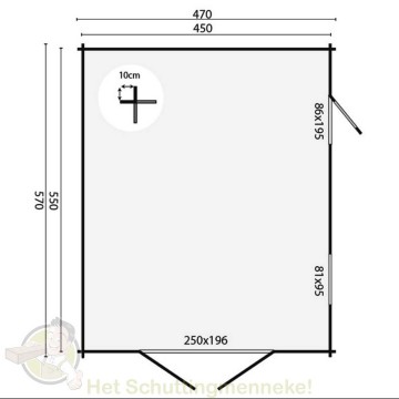 Garage Rydell grondplan