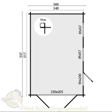Garage Geir grondplan