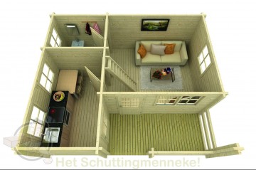 Tuinhuis Edelweiss indeling