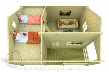 Tuinhuis Edelweiss indeling 1