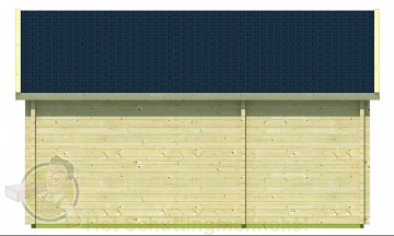 Tuinhuis Edelweiss achterzijde