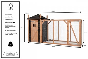 Volduxkonijnenhok hooiberg mees xl87205691622484