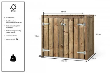 Volentehoutencontainer ombouw dubbel walter87205691729265